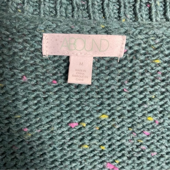 Women’s Abound Green Speckled Pullover Sweater Size Medium! - Picture 5 of 8